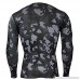PKAWAY Mens Slim Fit Long Sleeve Camo Compression Shirt for Running Quick Dry B07QGPWGT3